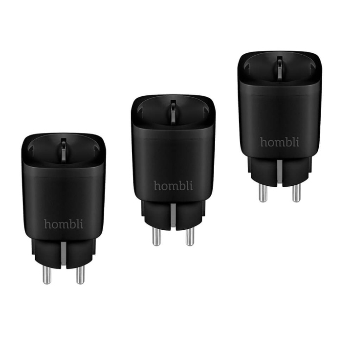 Hombli EU Smart Plug Promo Pack 2+1 Sort i gruppen HJEM, HUS & HAVE / Smart hjem / Smart plugs hos TP E-commerce Nordic AB (C35262)