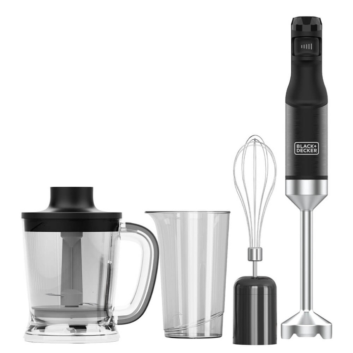 BLACK+DECKER Stavblender med tilbehør 1500W Sort i gruppen HJEM, HUS & HAVE / Husholdningsapparater / Foodprocessor og køkkenassistenter / Stavblender hos TP E-commerce Nordic AB (C35319)