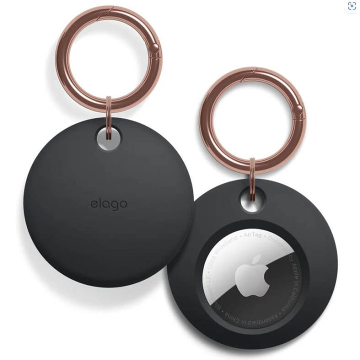 Elago Basic Key Chain for AirTag Black i gruppen SMARTPHONES & TABLETS / Øvrigt tilbehør / Andet hos TP E-commerce Nordic AB (C35345)