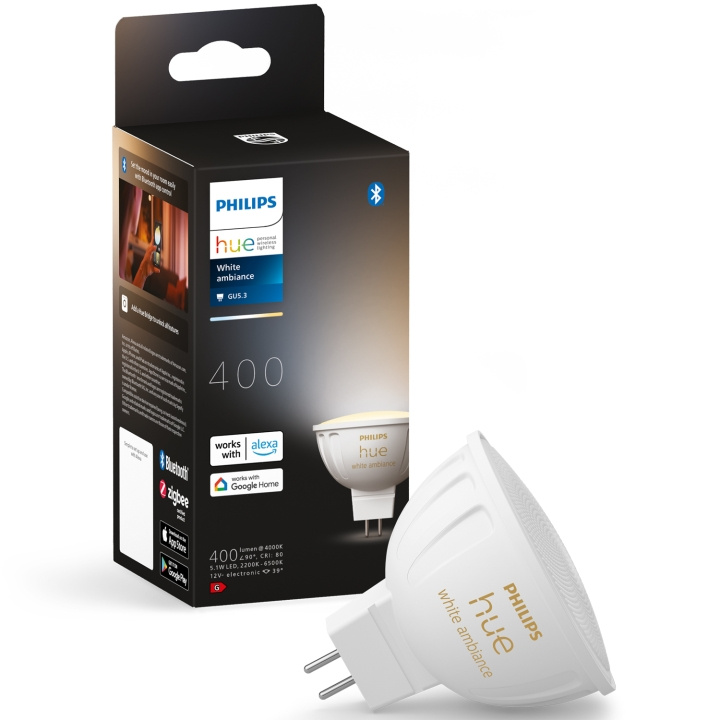 Philips Hue White Ambiance GU5.3 MR16 12V 400lm 1-pack i gruppen HJEM, HUS & HAVE / Smart hjem / Smart belysning hos TP E-commerce Nordic AB (C35390)