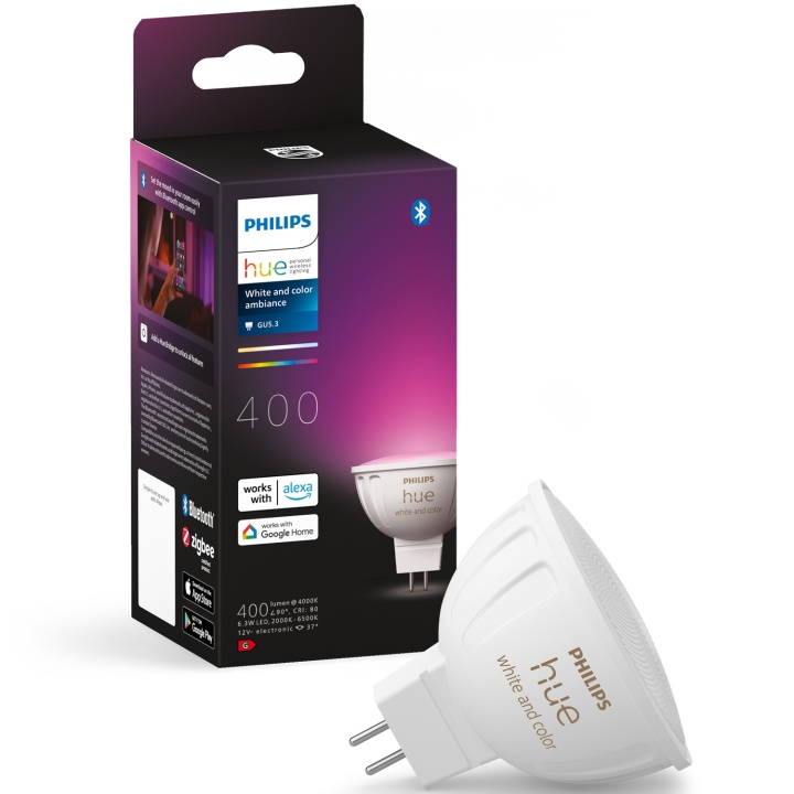 Philips Hue White Color Ambiance GU5.3 MR16 12V 400lm 1-pack i gruppen HJEM, HUS & HAVE / Smart hjem / Smart belysning hos TP E-commerce Nordic AB (C35392)