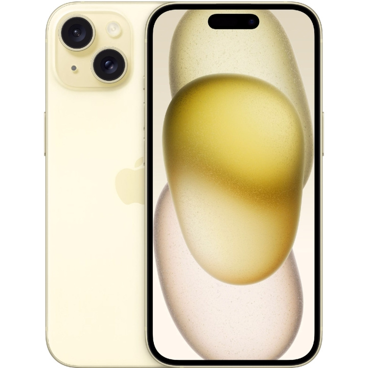 Apple iPhone 15 128GB Yellow i gruppen SMARTPHONES & TABLETS / Mobiltelefoner & smartphones hos TP E-commerce Nordic AB (C35400)