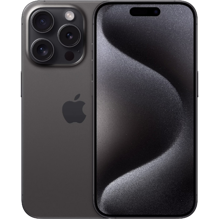Apple iPhone 15 Pro 128GB Black Titanium i gruppen SMARTPHONES & TABLETS / Mobiltelefoner & smartphones hos TP E-commerce Nordic AB (C35412)