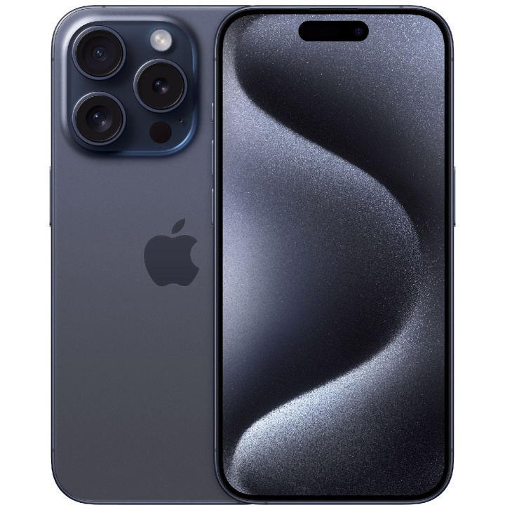 Apple iPhone 15 Pro 128GB Blue Titanium i gruppen SMARTPHONES & TABLETS / Mobiltelefoner & smartphones hos TP E-commerce Nordic AB (C35414)