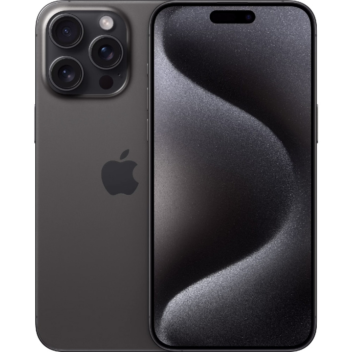 Apple iPhone 15 Pro Max 256GB Black Titanium i gruppen SMARTPHONES & TABLETS / Mobiltelefoner & smartphones hos TP E-commerce Nordic AB (C35427)