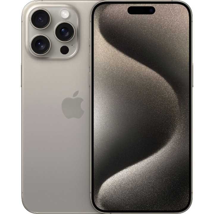 Apple iPhone 15 Pro Max 256GB Natural Titanium i gruppen SMARTPHONES & TABLETS / Mobiltelefoner & smartphones hos TP E-commerce Nordic AB (C35428)