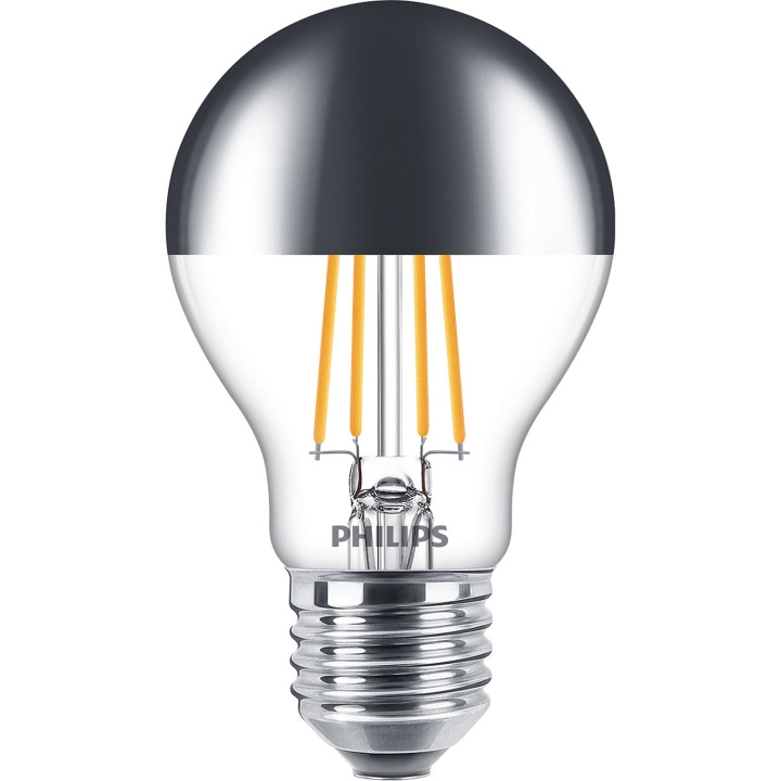 Philips LED E27 Normal Filament Toppförspeglad Dimbar 50W 650lm i gruppen HJEMMEELEKTRONIK / Lys / LED lamper hos TP E-commerce Nordic AB (C35435)