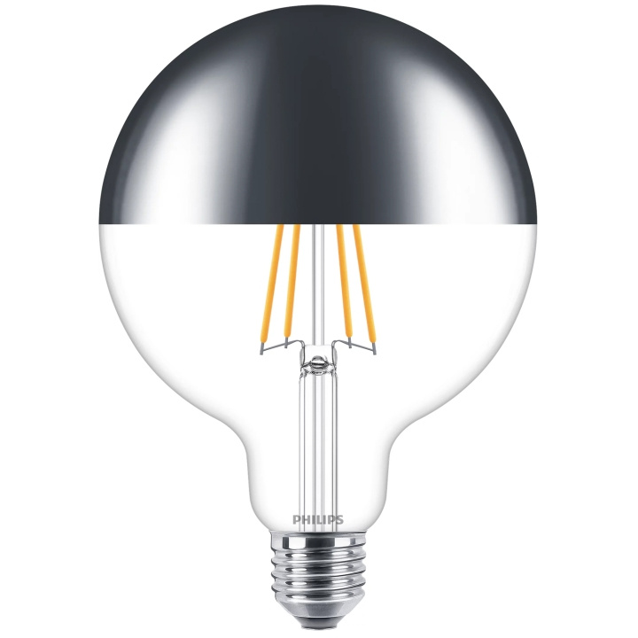 Philips LED E27 G120 Filament Toppförspeglad Dimbar 50W 650lm i gruppen HJEMMEELEKTRONIK / Lys / LED lamper hos TP E-commerce Nordic AB (C35436)