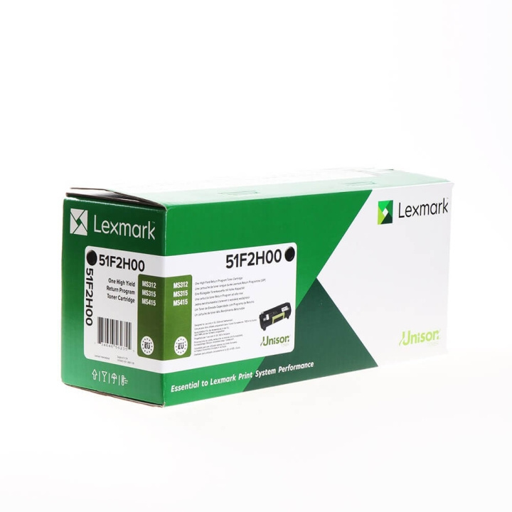 Lexmark Toner 51F2H00 Sort High Yield Return i gruppen COMPUTERTILBEHØR / Printere og tilbehør / Blæk og toner / Toner / Lexmark hos TP E-commerce Nordic AB (C36667)