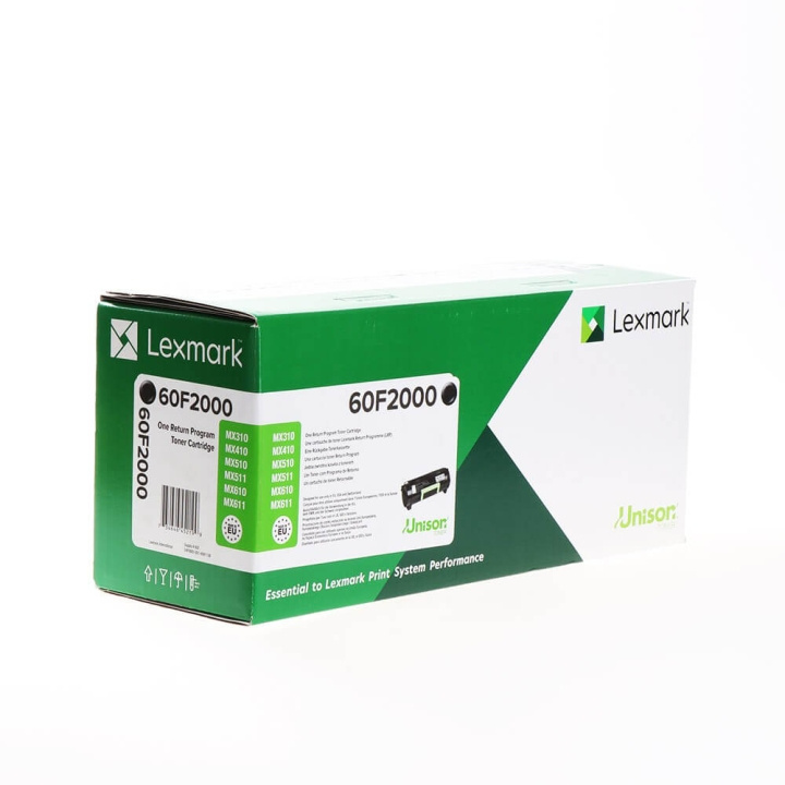 Lexmark Toner 60F2000 Sort Return i gruppen COMPUTERTILBEHØR / Printere og tilbehør / Blæk og toner / Trommer / Lexmark hos TP E-commerce Nordic AB (C36683)