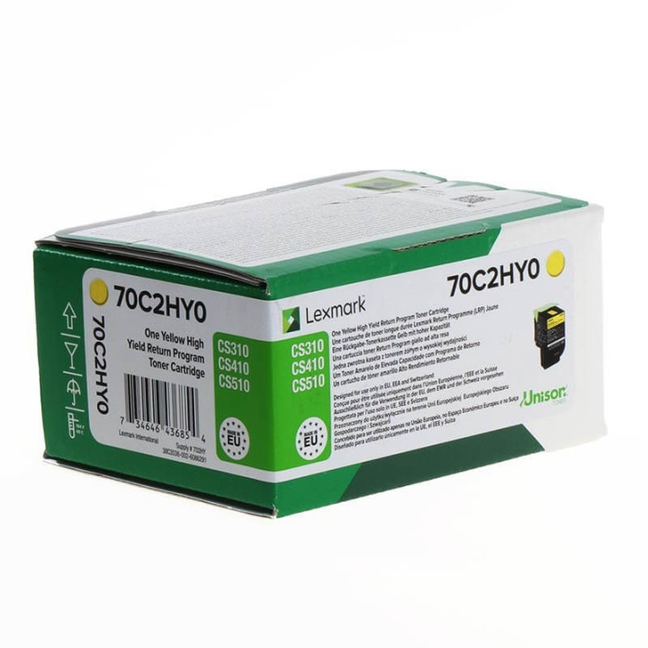 Lexmark Toner 70C2HY0 702 Gul High Yield, Return i gruppen COMPUTERTILBEHØR / Printere og tilbehør / Blæk og toner / Toner / Lexmark hos TP E-commerce Nordic AB (C36696)