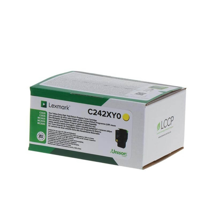 Lexmark Toner C242XY0 Gul Extra High Yield i gruppen COMPUTERTILBEHØR / Printere og tilbehør / Blæk og toner / Toner / Lexmark hos TP E-commerce Nordic AB (C36762)