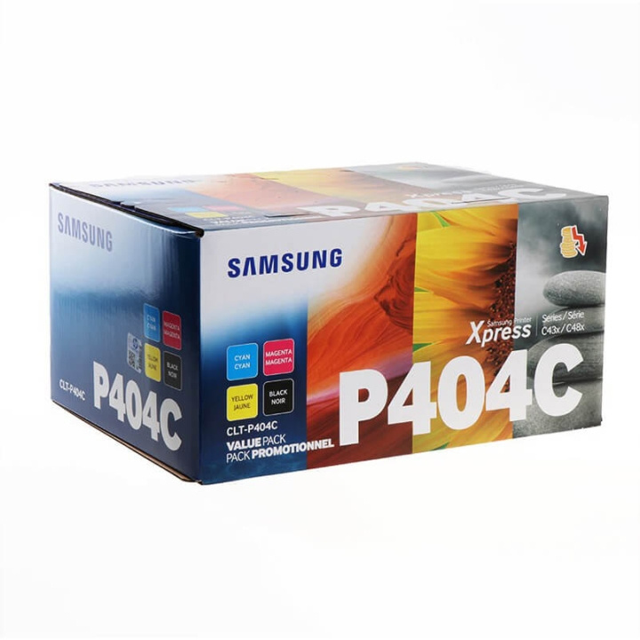 Samsung Toner Multipak SU365A CLT-P404C Sort Cyan Magenta Gul i gruppen COMPUTERTILBEHØR / Printere og tilbehør / Blæk og toner / Toner / Samsung hos TP E-commerce Nordic AB (C37209)