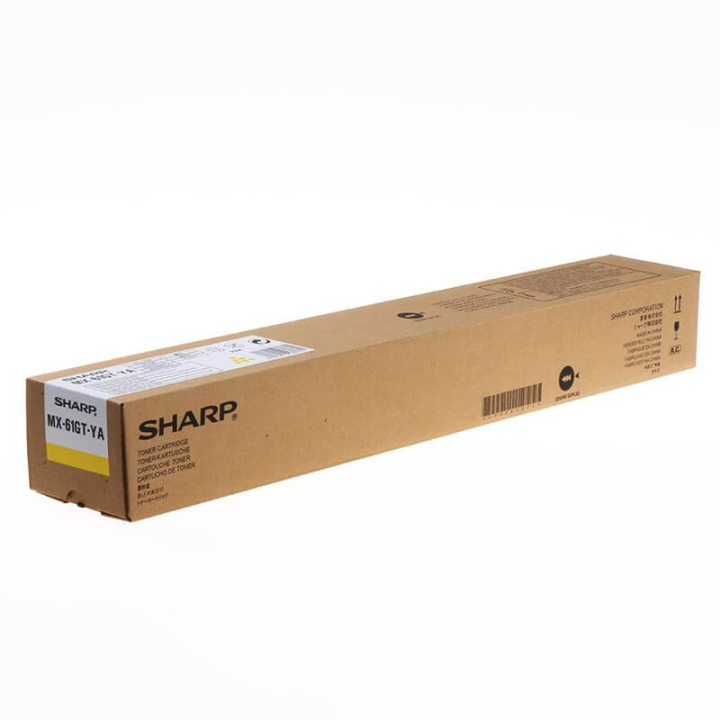 Sharp Toner MX61GTYA MX-61GT Gul i gruppen COMPUTERTILBEHØR / Printere og tilbehør / Blæk og toner / Toner / Sharp hos TP E-commerce Nordic AB (C37456)