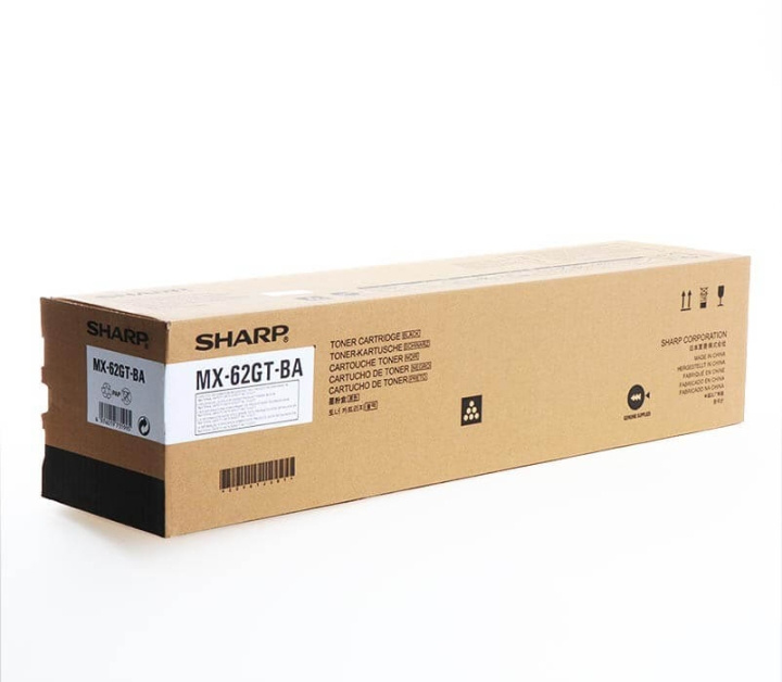 Sharp Toner MX62GTBA MX-62GT Sort i gruppen COMPUTERTILBEHØR / Printere og tilbehør / Blæk og toner / Toner / Sharp hos TP E-commerce Nordic AB (C37457)