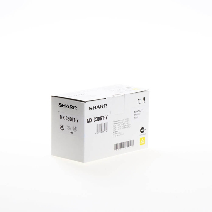 Sharp Toner MXC30GTY MX-C30GT Yellow i gruppen COMPUTERTILBEHØR / Printere og tilbehør / Blæk og toner / Toner / Sharp hos TP E-commerce Nordic AB (C37468)