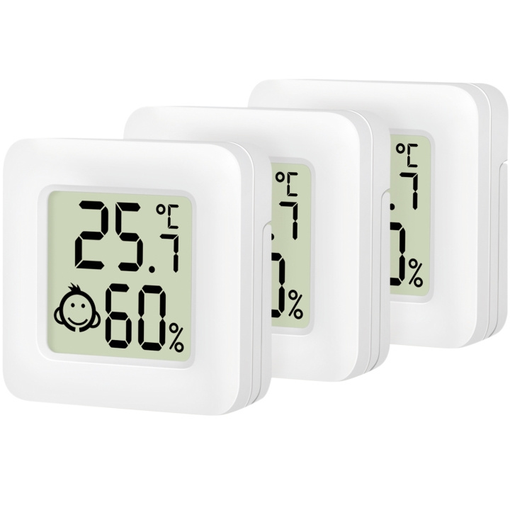 LogiLink Digital Mini-termometer/hygrometer 3-pack i gruppen HJEM, HUS & HAVE / Ventilator & Klima apparater / Termometre og vejrstationer hos TP E-commerce Nordic AB (C37687)