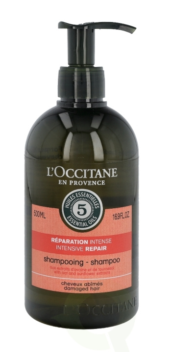 L\'Occitane 5 Ess. Oils Intense Repair Shampoo 500 ml i gruppen SKØNHED & HELSE / Hår og styling / Hårpleje / Shampoo hos TP E-commerce Nordic AB (C37892)