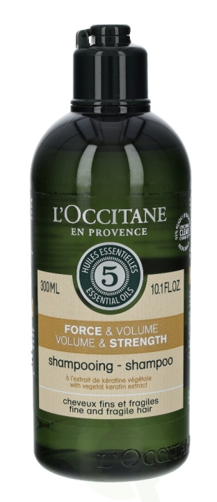 L\'Occitane 5 Ess. Oils Volume & Strenght Shampoo 300 ml i gruppen SKØNHED & HELSE / Hår og styling / Hårpleje / Shampoo hos TP E-commerce Nordic AB (C37905)