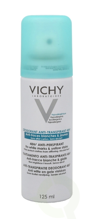 Vichy 48H Anti-Transpirant Anti-Traces Deo Spray 125 ml i gruppen SKØNHED & HELSE / Duft & Parfume / Deodorant / Deo for hende hos TP E-commerce Nordic AB (C38051)