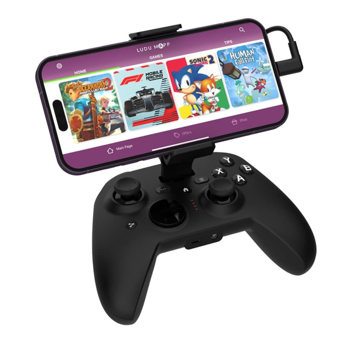 RIOTPWR Gaming Controller iOS Cloud-baseret Sort i gruppen HJEMMEELEKTRONIK / Spilkonsoller og tilbehør / Øvrige spil hos TP E-commerce Nordic AB (C38314)