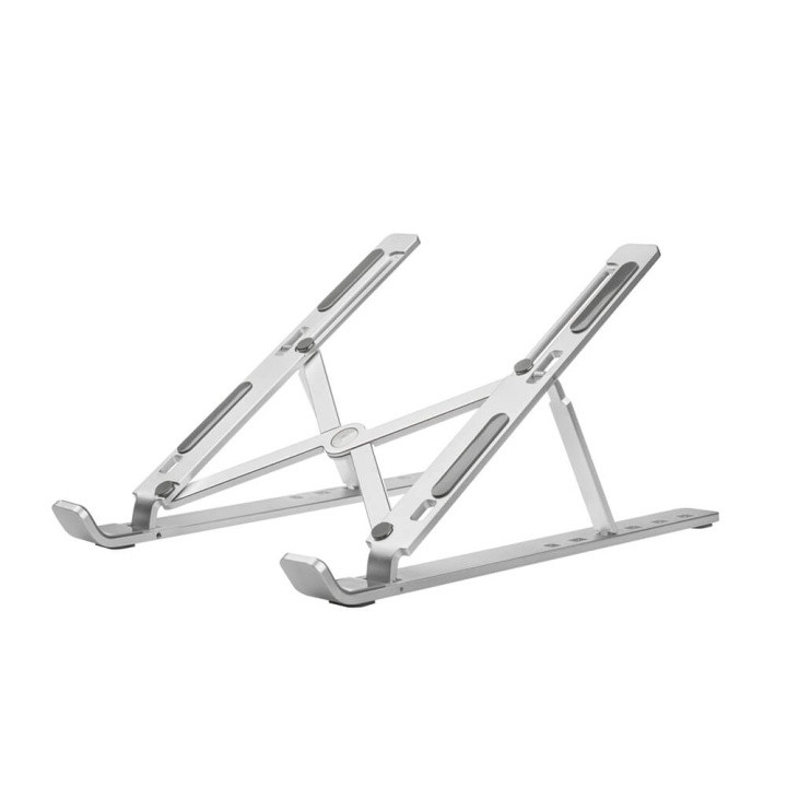 Desire2 Foldable Laptop Stand X shaped Aluminium Silver i gruppen COMPUTERTILBEHØR / Bærbare computere og tilbehør / Stativ til laptop hos TP E-commerce Nordic AB (C38345)