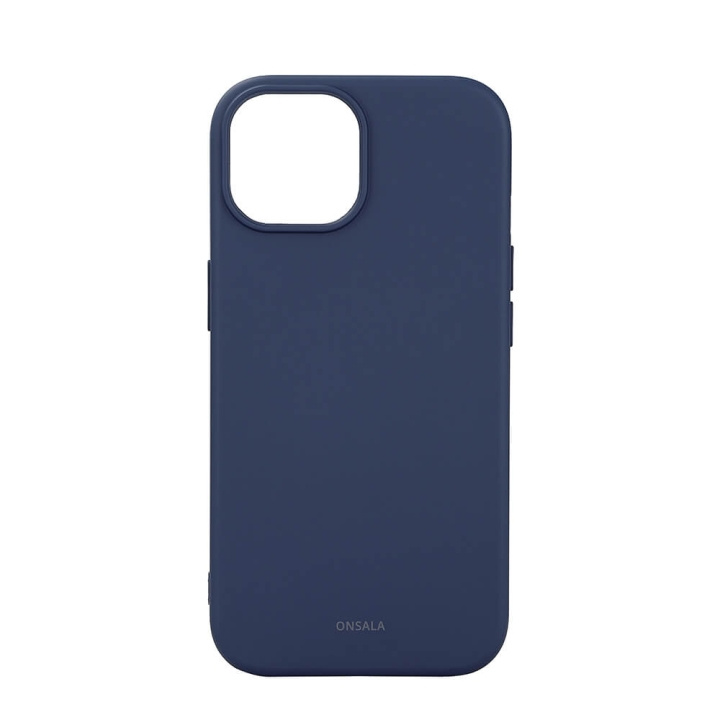 ONSALA Back Sil Touch Recycled MagSerie iPhone 15 Dark Blue i gruppen SMARTPHONES & TABLETS / Mobil Beskyttelse / Apple / iPhone 15 hos TP E-commerce Nordic AB (C38349)