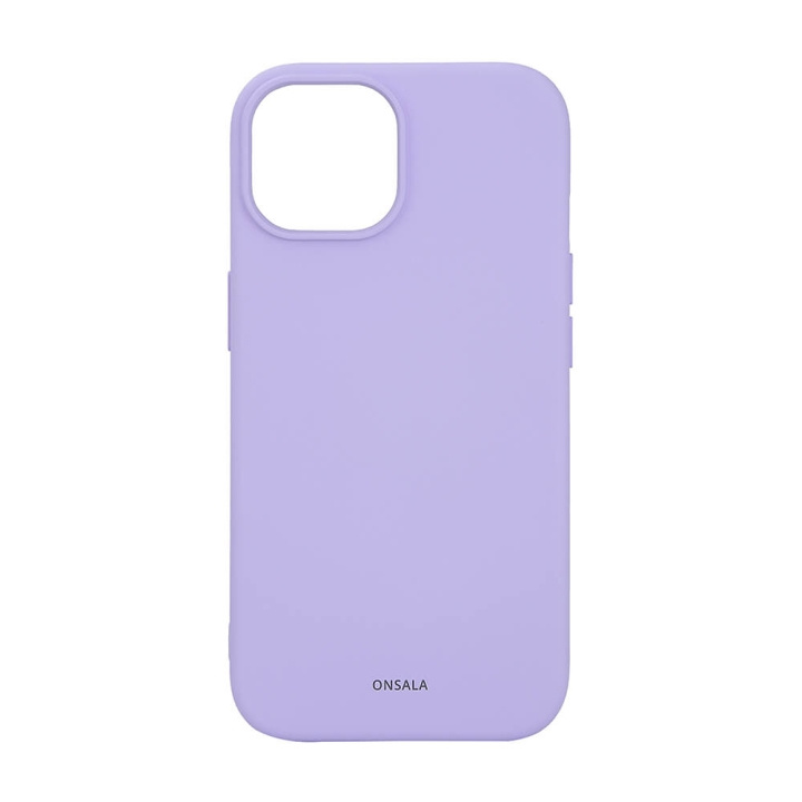 ONSALA Back Sil Touch Recycled MagSerie iPhone 15 Purple i gruppen SMARTPHONES & TABLETS / Mobil Beskyttelse / Apple / iPhone 15 hos TP E-commerce Nordic AB (C38351)