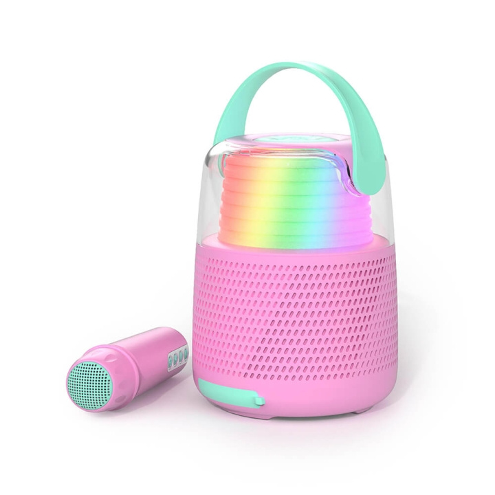 Mobility On Board MOB Speaker Karaoke Kit Mic LED Rosa i gruppen HJEMMEELEKTRONIK / Lyd & billede / Højttalere & tilbehør / Bluetooth-højttalere / Bærbare højttalere hos TP E-commerce Nordic AB (C38403)