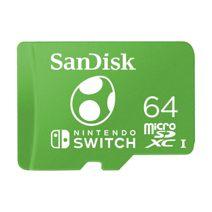 SANDISK MicroSDXC Nintendo Switch 64GB UHS-I Yosi i gruppen HJEMMEELEKTRONIK / Lagringsmedier / Hukommelseskort / MicroSD/HC/XC hos TP E-commerce Nordic AB (C38410)
