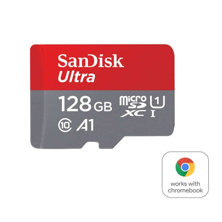 SanDisk Ultra microSDXC 128GB Chromebooks 140MB/s UHS-I Adap i gruppen HJEMMEELEKTRONIK / Lagringsmedier / Hukommelseskort / MicroSD/HC/XC hos TP E-commerce Nordic AB (C38417)