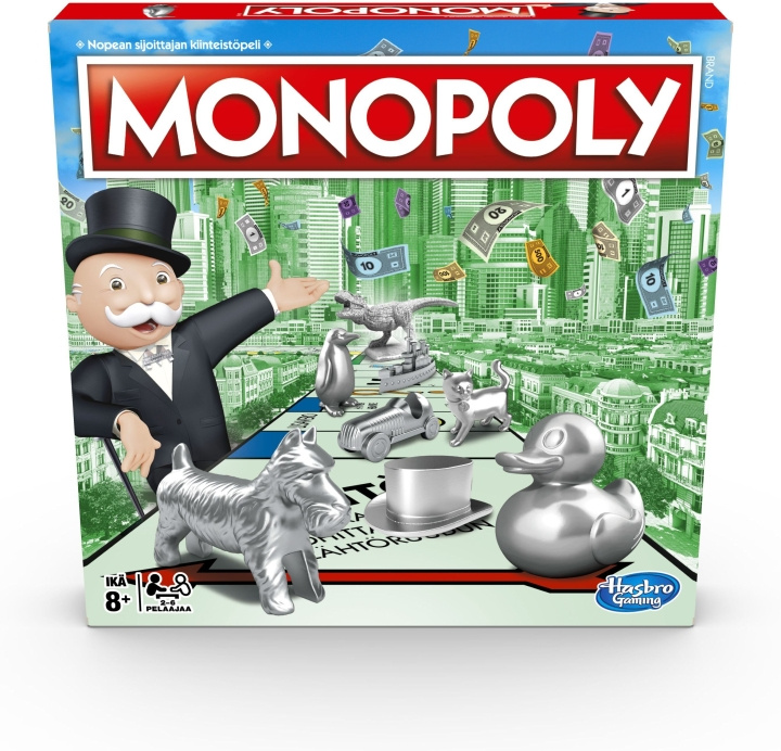 Hasbro Monopol Classic brädspel FI i gruppen LEGETØJ, BØRN & BABY / Legetøj / Brætspil / Familiespil hos TP E-commerce Nordic AB (C38454)