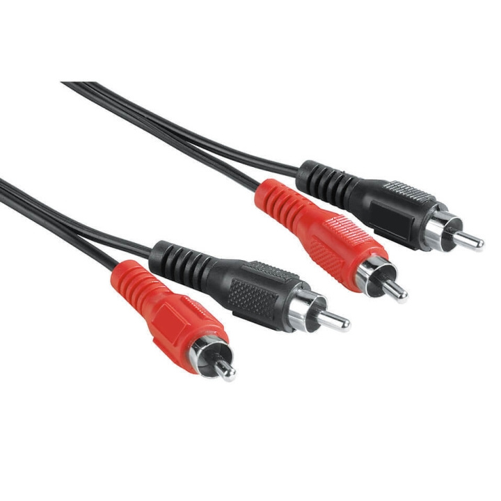 Hama EXXTER Kabel 2xRCA-2xRCA 2,5 m 2xHane-2xHane i gruppen HJEMMEELEKTRONIK / Kabler og adaptere / RCA / Kabler hos TP E-commerce Nordic AB (C38509)