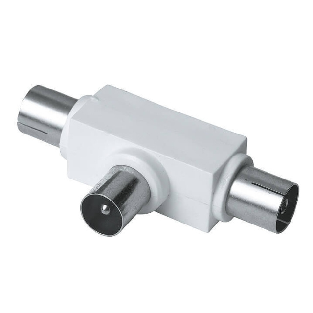 Hama EXXTER Adapter Antenn Fördelare Vit Hane-2xHona i gruppen HJEMMEELEKTRONIK / Lyd & billede / Tv og tilbehør / Antenner og tilbehør hos TP E-commerce Nordic AB (C38513)