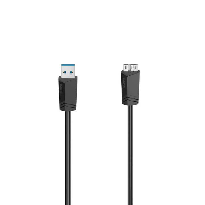 Hama Kabel Micro-USB 3.0 5Gbit/s Sort 1.5 i gruppen COMPUTERTILBEHØR / Kabler og adaptere / Øvrige computer kabler hos TP E-commerce Nordic AB (C38582)