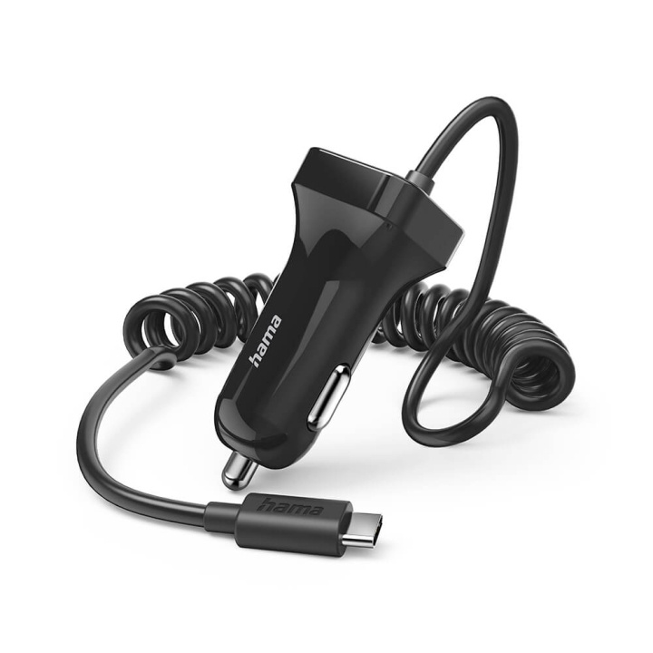 Hama Biladapter USB-C 12W Sort i gruppen SMARTPHONES & TABLETS / Opladere og kabler / Bilopladere / Bilopladere Type C hos TP E-commerce Nordic AB (C38587)