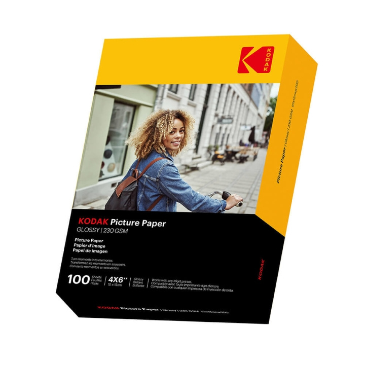 Kodak 10x15cm Blankt Fotopapir 230g/m² 100 Ark i gruppen HJEMMEELEKTRONIK / Foto og video / Fotografi udstyr / Andet hos TP E-commerce Nordic AB (C38707)