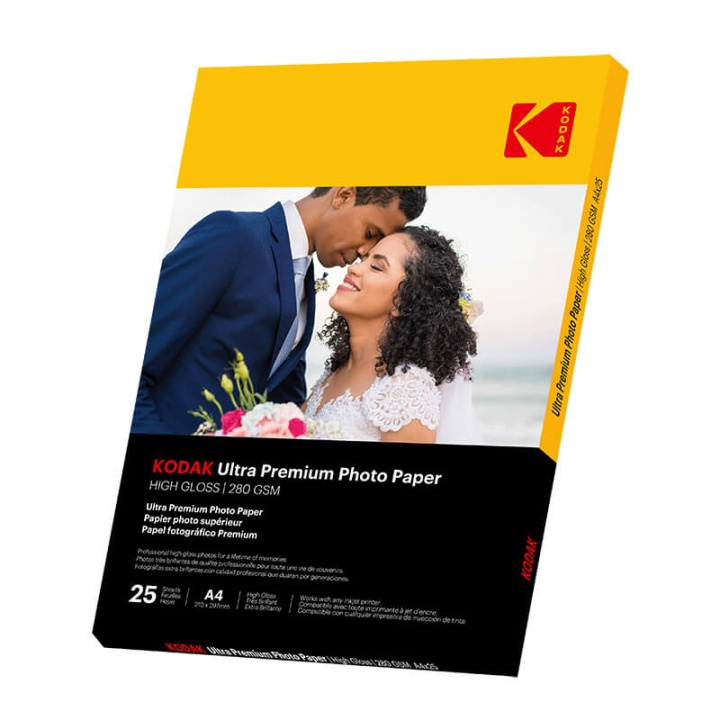 Kodak 21x29,7cm Blankt Fotopapir 280/m² 25 Ark i gruppen HJEMMEELEKTRONIK / Foto og video / Fotografi udstyr / Andet hos TP E-commerce Nordic AB (C38713)