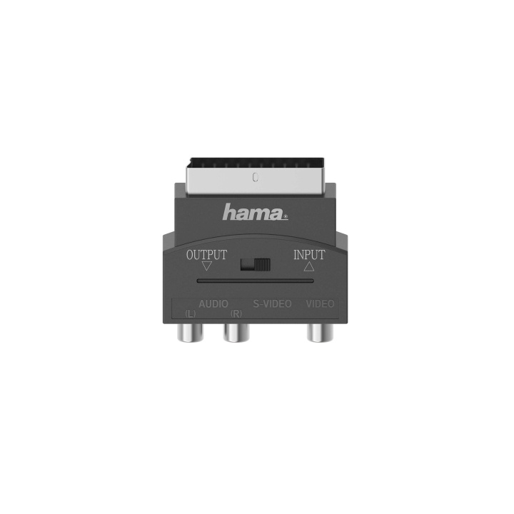 HAMA Scart Adapter-3 Phono/S-VHS In/Out i gruppen HJEMMEELEKTRONIK / Kabler og adaptere / Scart hos TP E-commerce Nordic AB (C38740)