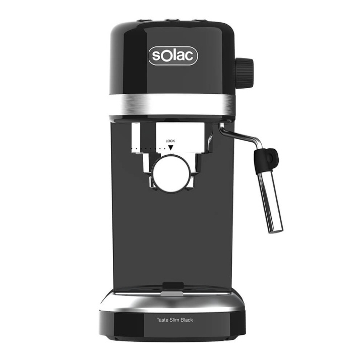 Solac Espressomaskine Taste Slim Sort i gruppen HJEM, HUS & HAVE / Husholdningsapparater / Kaffe og espresso / Espressomaskiner hos TP E-commerce Nordic AB (C38765)