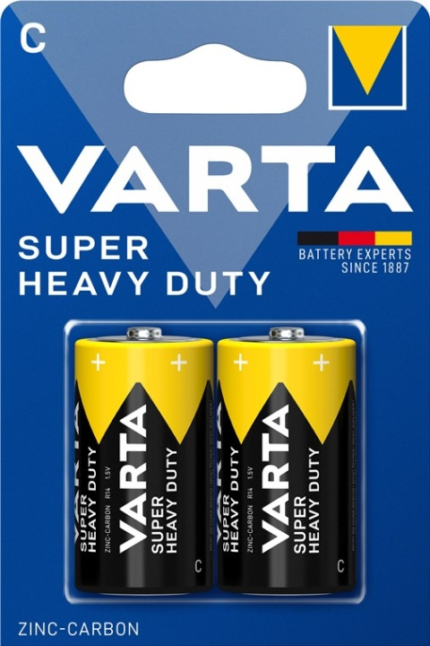 Varta R14/C (Baby) (2014) batteri, 2 stk. blister Zink- carbon batteri, 1,5 V i gruppen HJEMMEELEKTRONIK / Batterier og opladere / Batterier / Andet hos TP E-commerce Nordic AB (C38879)