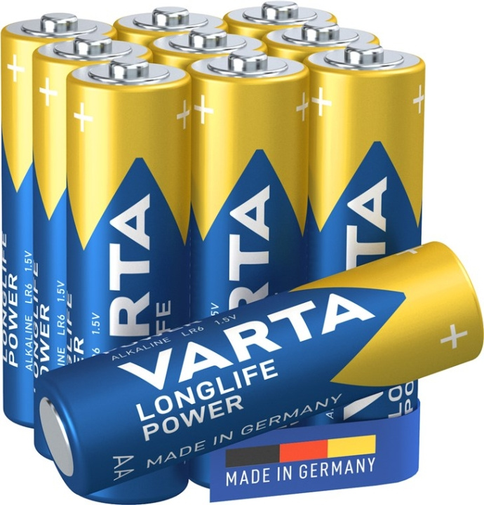 Varta LR6/AA (Mignon) (4906) batteri, 10 stk. blister alkaline mangan batteri, 1,5 V i gruppen HJEMMEELEKTRONIK / Batterier og opladere / Batterier / AA hos TP E-commerce Nordic AB (C38887)