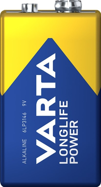 Varta 6LR61/6LP3146/9 V Block (4922) batteri, 1 stk. upakket alkaline mangan batteri, 9 V i gruppen HJEMMEELEKTRONIK / Batterier og opladere / Batterier / 9V hos TP E-commerce Nordic AB (C38889)