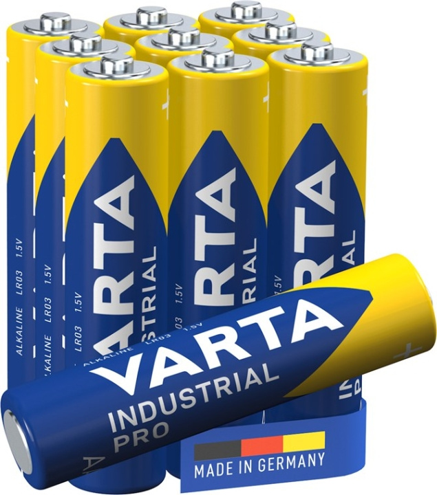 Varta LR03/AAA (Micro) (4003) batteri, 10 stk. box alkaline mangan batteri, 1,5 V i gruppen HJEMMEELEKTRONIK / Batterier og opladere / Batterier / AAA hos TP E-commerce Nordic AB (C38898)