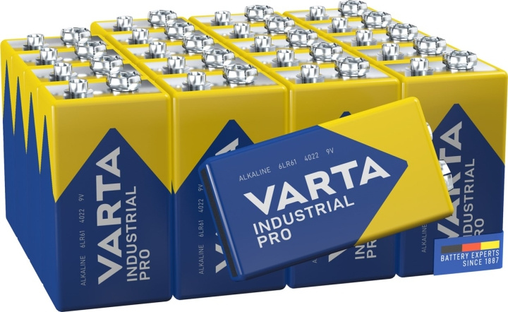 Varta 6LR61/6LP3146/9 V Block (4022) batteri, 20 stk. æske alkaline mangan batteri, 9 V i gruppen HJEMMEELEKTRONIK / Batterier og opladere / Batterier / 9V hos TP E-commerce Nordic AB (C38913)