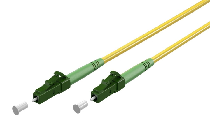 Goobay Lyslederkabel (FTTH), Singlemode (OS2) Yellow, gul (Simplex), 0,5 m fiberoptisk kabel, LC-APC (8°) stik > LC-APC (8°) stik, halogenfri kabelkappe (LSZH) i gruppen COMPUTERTILBEHØR / Kabler og adaptere / Netværkskabler / Fiberkabling hos TP E-commerce Nordic AB (C39102)