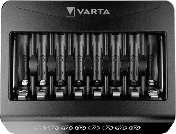 Varta LCD Multi Charger+ (type 57681) oplader op til 8x AA-batterier eller AAA-batterier (NiMH) samtidigt i gruppen HJEMMEELEKTRONIK / Batterier og opladere / Batterioplader hos TP E-commerce Nordic AB (C39147)