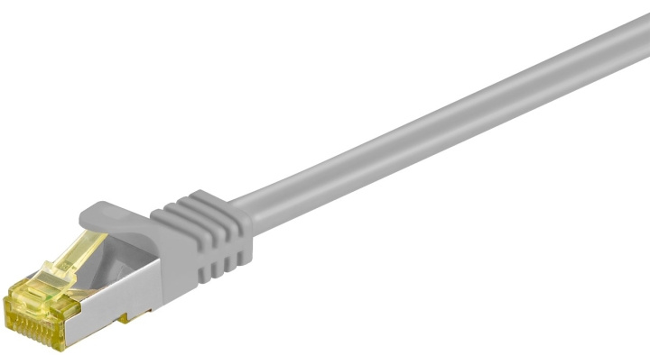 Goobay RJ45 netværkskabel S/FTP (PiMF), 500 MHz, med CAT 7 råkabel, grå, 0,25 m LSZH halogenfri kabelkappe, kobber, RJ45-hanstik (CAT 6A) i gruppen COMPUTERTILBEHØR / Kabler og adaptere / Netværkskabler / Cat7 hos TP E-commerce Nordic AB (C39444)