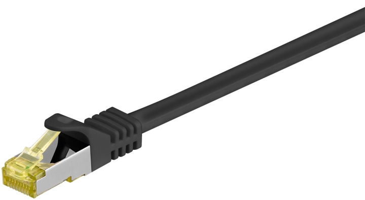 Goobay RJ45 netværkskabel S/FTP (PiMF), 500 MHz, med CAT 7 råkabel, sort, 2 m LSZH halogenfri kabelkappe, kobber, RJ45-hanstik (CAT 6A) i gruppen COMPUTERTILBEHØR / Kabler og adaptere / Netværkskabler / Cat7 hos TP E-commerce Nordic AB (C39485)