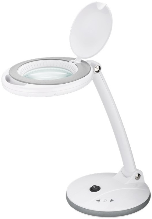 Goobay LED-luplampe med fod, 6 W, hvid 80-450 lm, dæmpbar, 100 mm glaslinse, 1,75x forstørrelse, 3 dioptrier i gruppen HJEM, HUS & HAVE / Værktøj / Øvrigt værktøjer og tilbehør hos TP E-commerce Nordic AB (C40170)